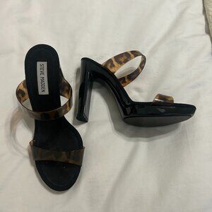 Steve Madden Block Heel Tortoise Shell Straps
